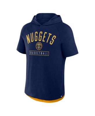 Men's&nbsp;Athletic Navy Denver Nuggets Pass Legend Hooded T-Shirt