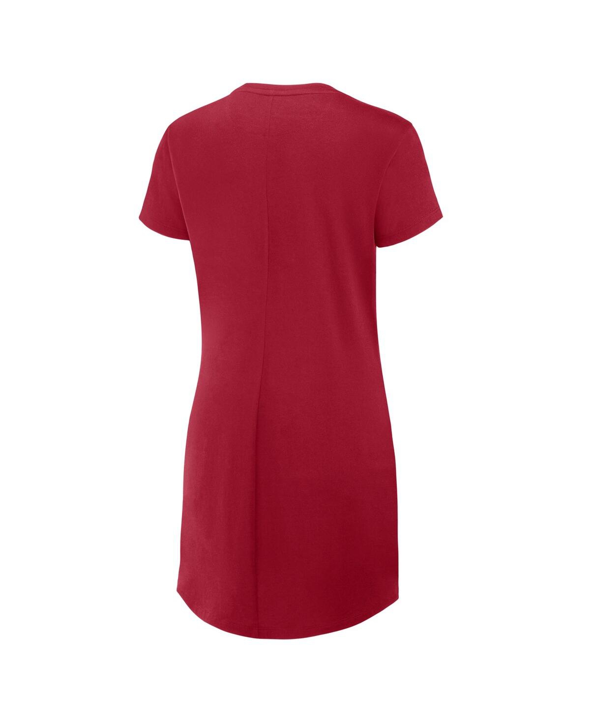 Fanatics Women's Red Tampa Bay Buccaneers Relaxed Fit Drape Dress In Red