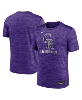 Nike - Men's Purple Colorado Rockies Authentic Collection Velocity Performance Practice T-Shirt