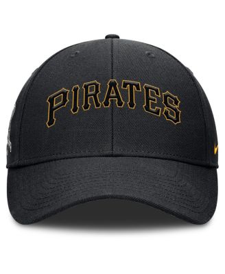 Men's Black Pittsburgh Pirates Rise Gaberdine Adjustable Hat