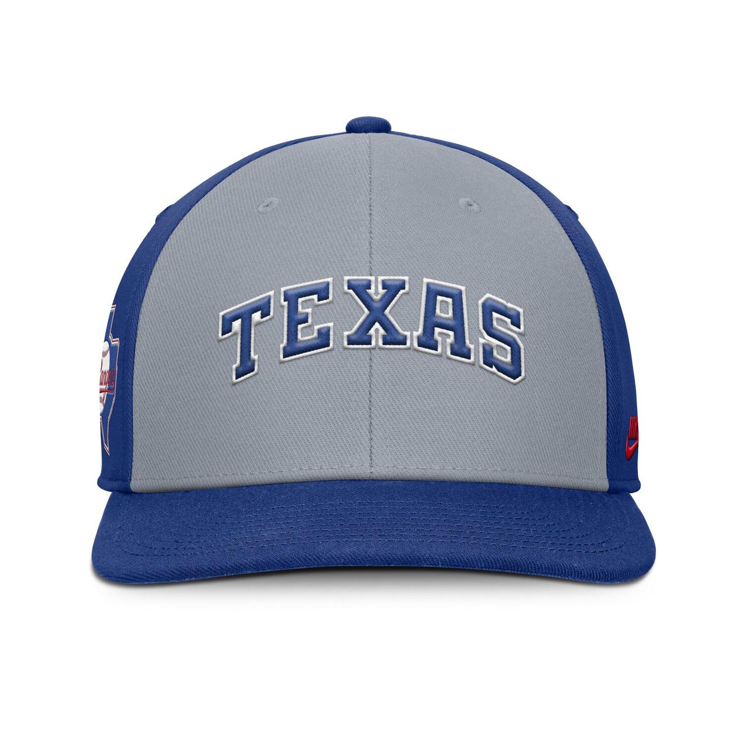 Men's Gray/Royal Texas Rangers Pro Performance Snapback Hat