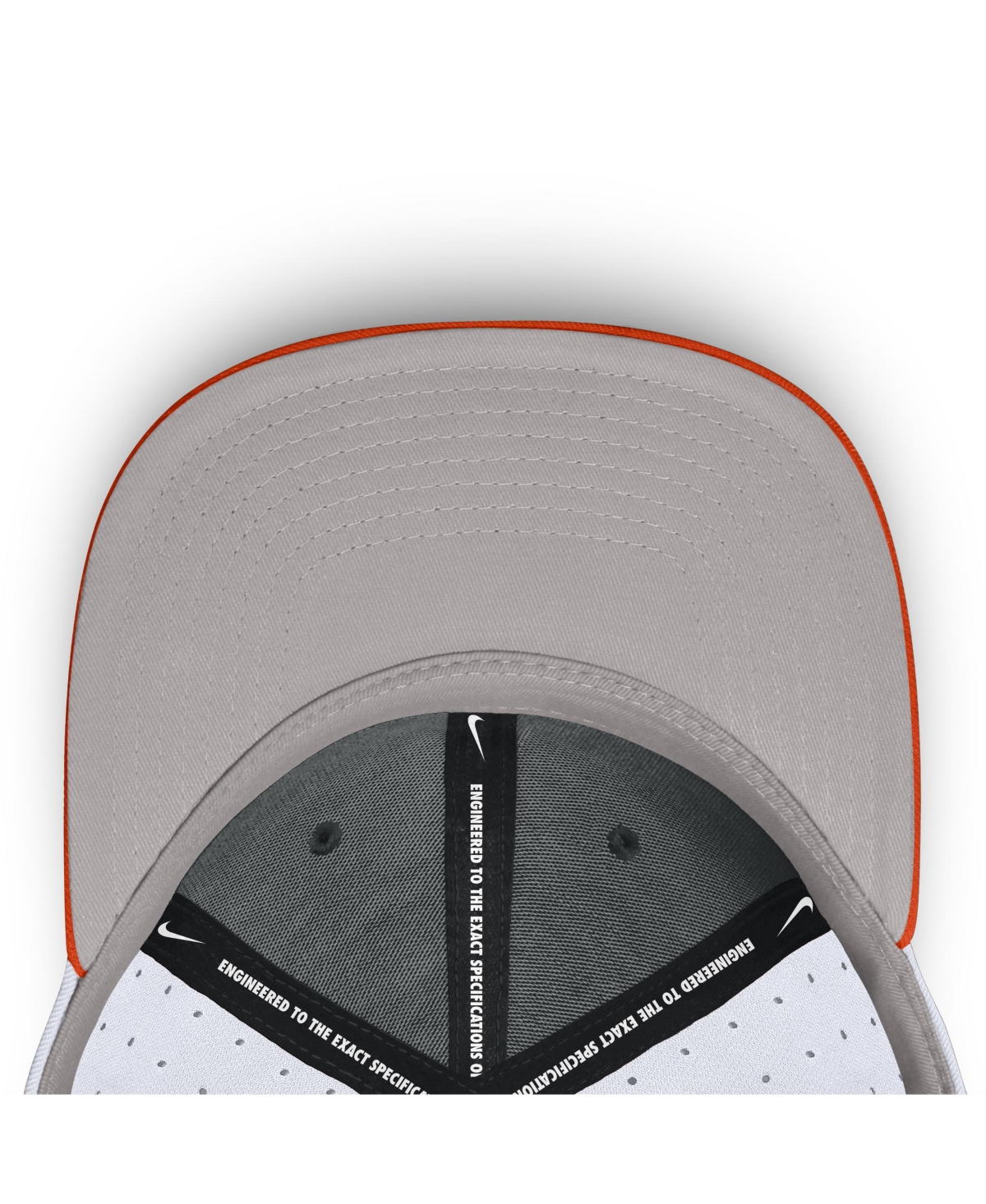 Nike Men's White Clemson Tigers On-field Dugout True Performance Fitted Hat In White