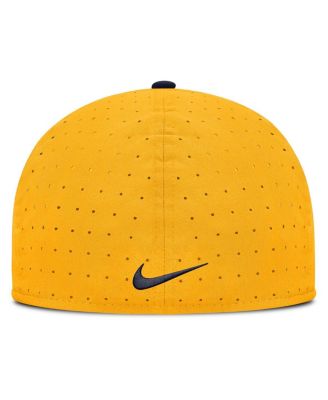 Men's Gold West Virginia Mountaineers On-Field Dugout True Performance Fitted Hat