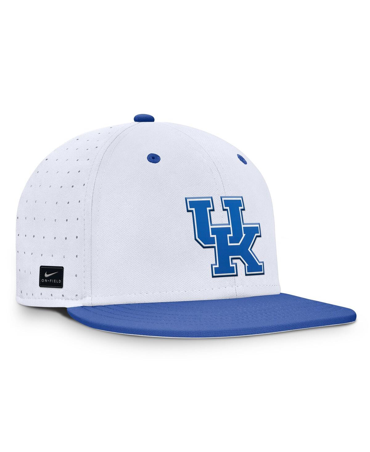 Nike White Kentucky Wildcats On-field Dugout True Performance Fitted Hat In White