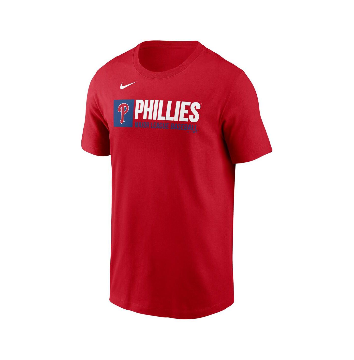 Мужская футболка Nike Red Philadelphia Phillies Team Block — фото 3