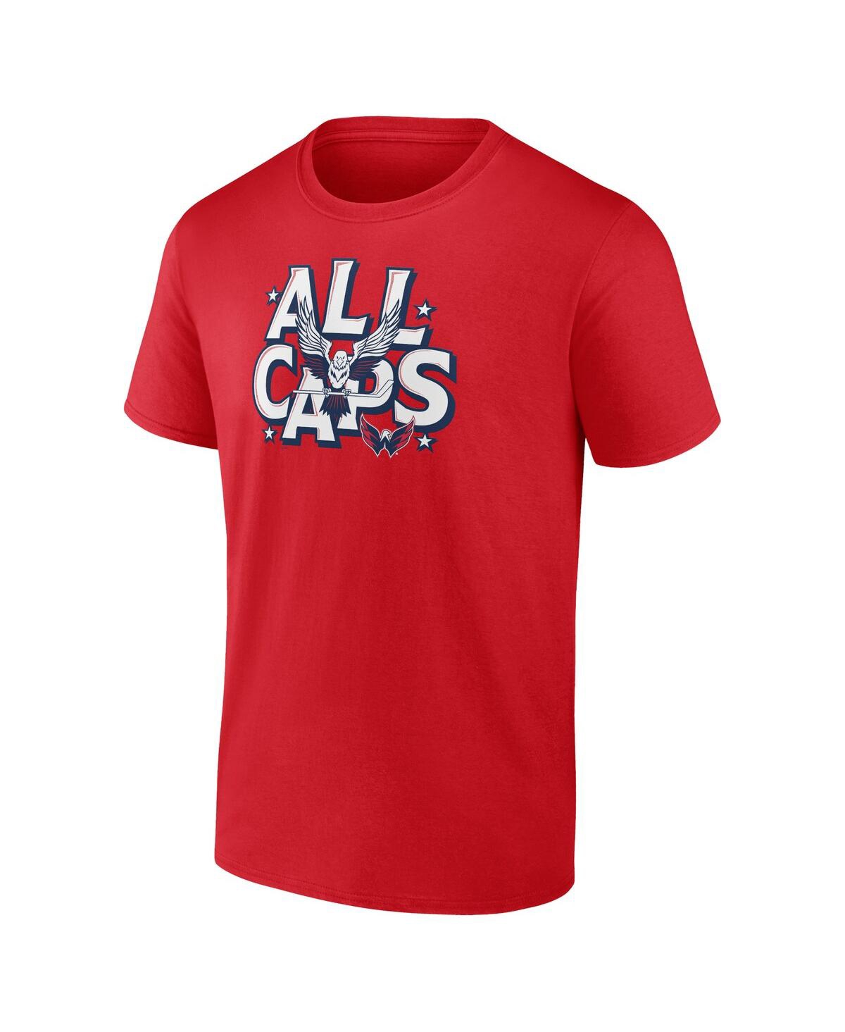 Fanatics Men's Red Washington Capitals Local Domain T-shirt In Red
