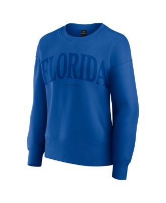 Women's Royal Florida Gators Supersoft Flow Fleece Pullover Sweatshirt