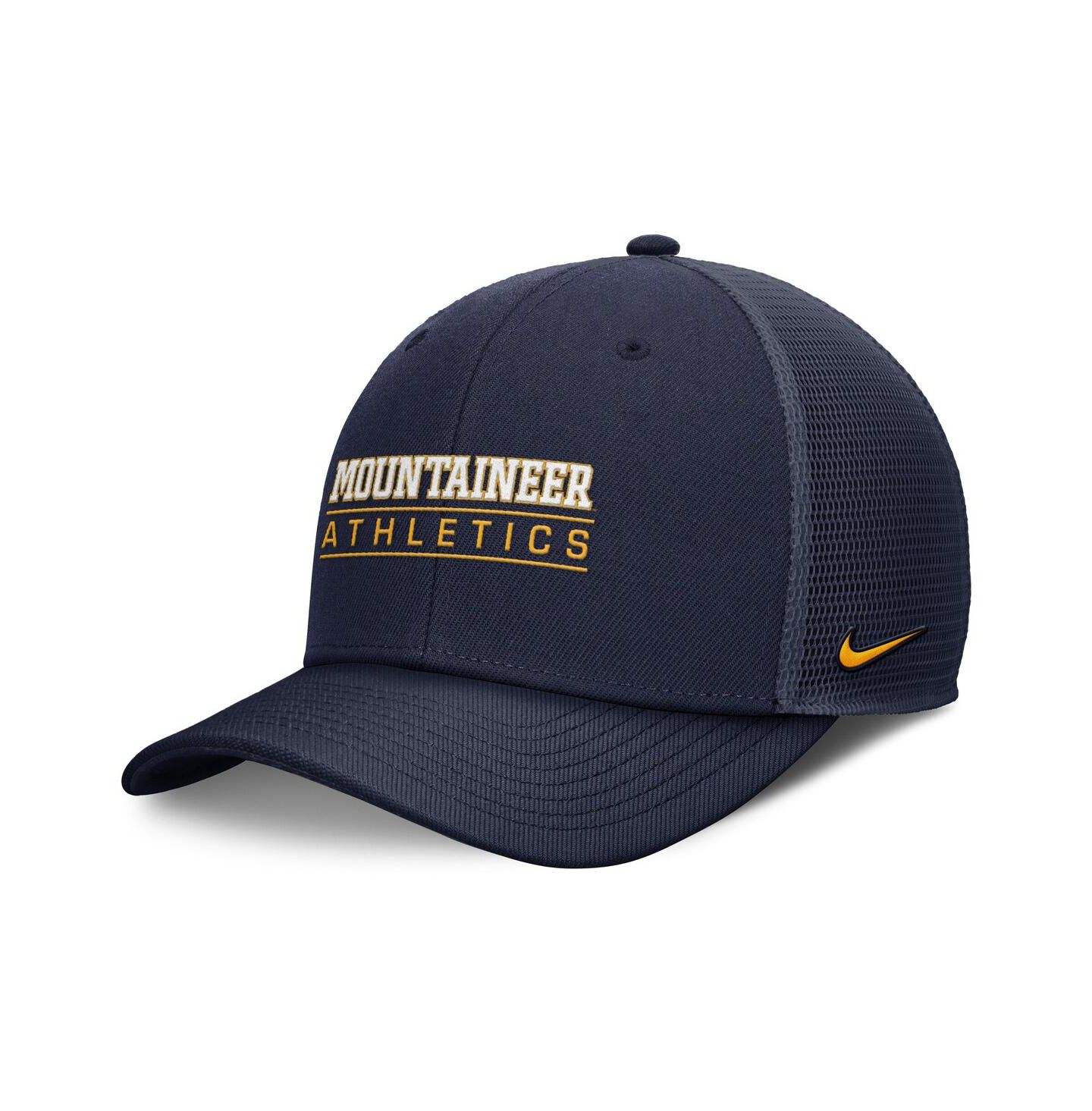 Мужская кепка Nike Navy West Virginia Mountaineers Rise Adjustable Hat — фото 1