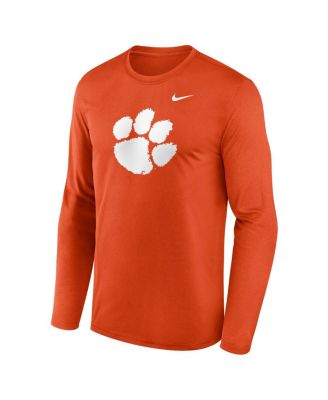 Men's Orange Clemson Tigers Primetime Primary Legend Long Sleeve T-Shirt