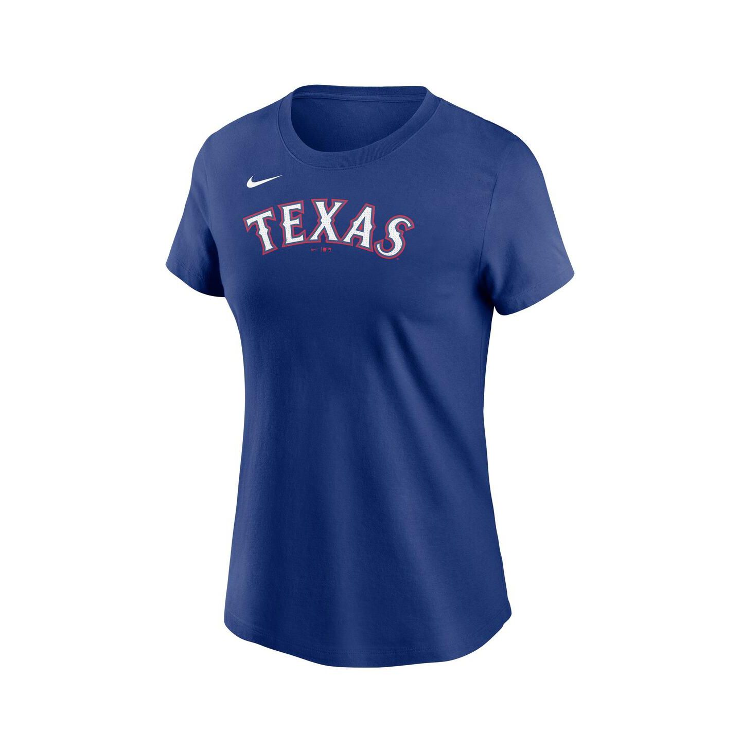 Женская футболка Nike Royal Texas Rangers Wordmark — фото 3