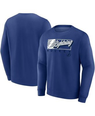 Fanatics - Men's Blue Tampa Bay Lightning Focus Fleece Pullover Sweatshirt