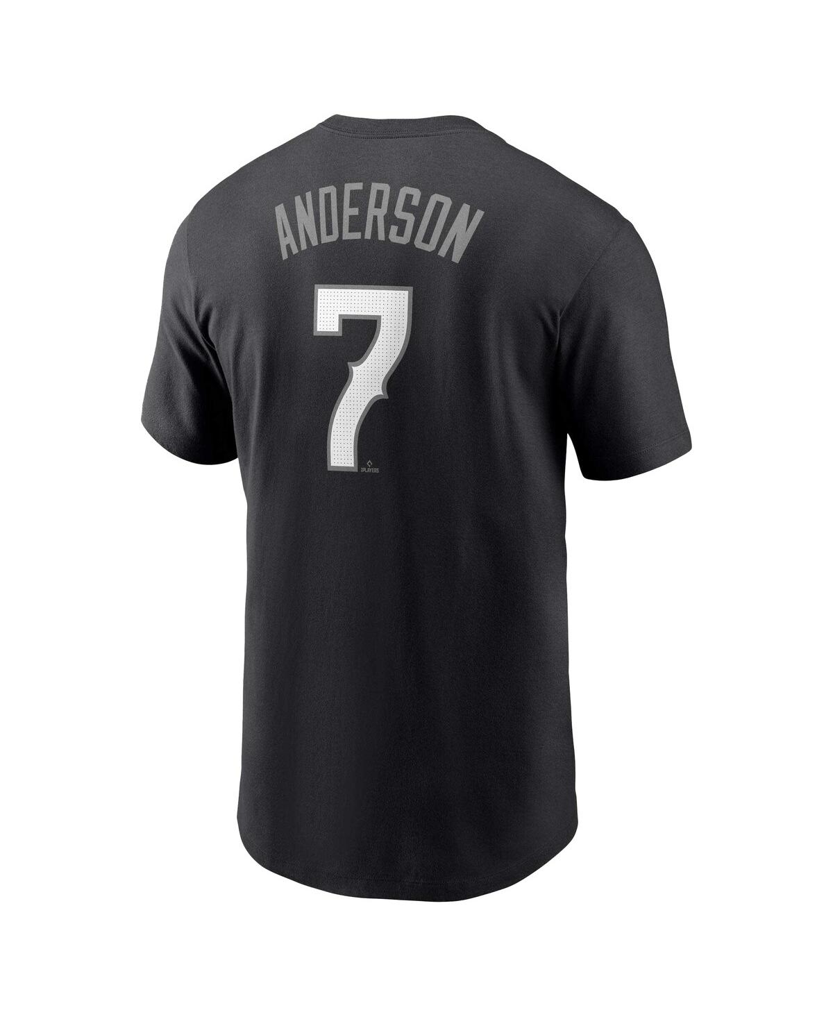 Nike Men's Tim Anderson Black Chicago White Sox City Connect Fuse Name Number T-shirt In Black