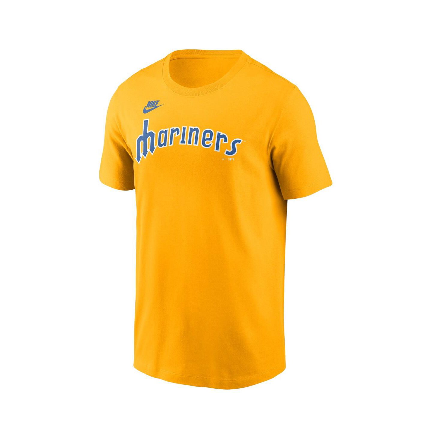 Мужская футболка Nike Gold Seattle Mariners Cooperstown Wordmark — фото 3