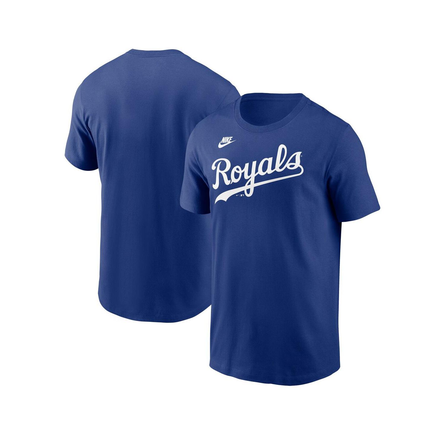 Men's Royal Kansas City Royals Cooperstown Wordmark T-Shirt