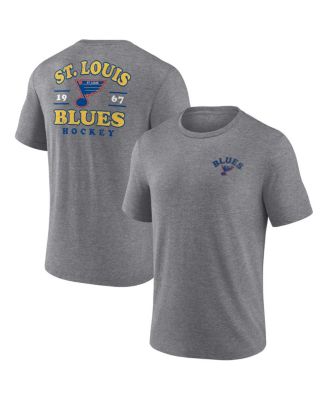 Fanatics - Men's Heather Gray St. Louis Blues Winger Tri-Blend T-Shirt