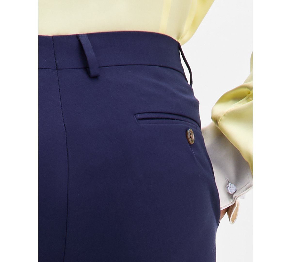 Tayion Collection Men's Classic-fit Solid Suit Separate Pants In Blue