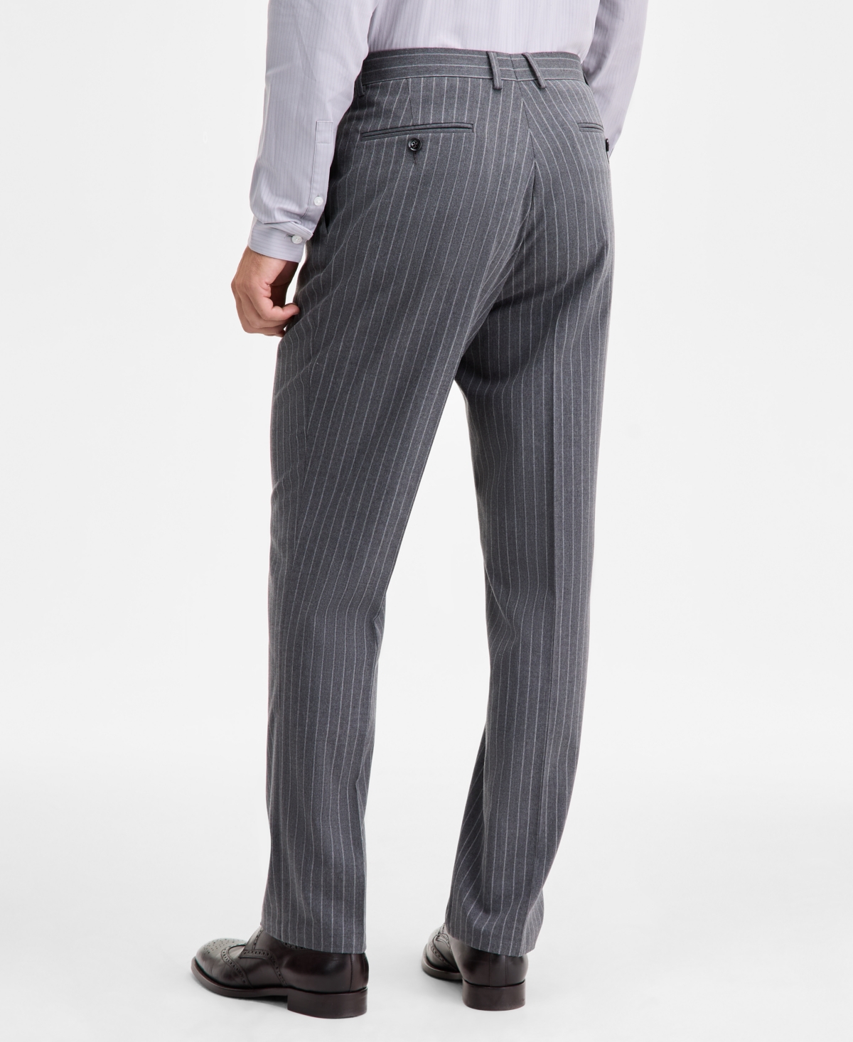 Tayion Collection Men's Classic-Fit Pinstripe Suit Separate Pants