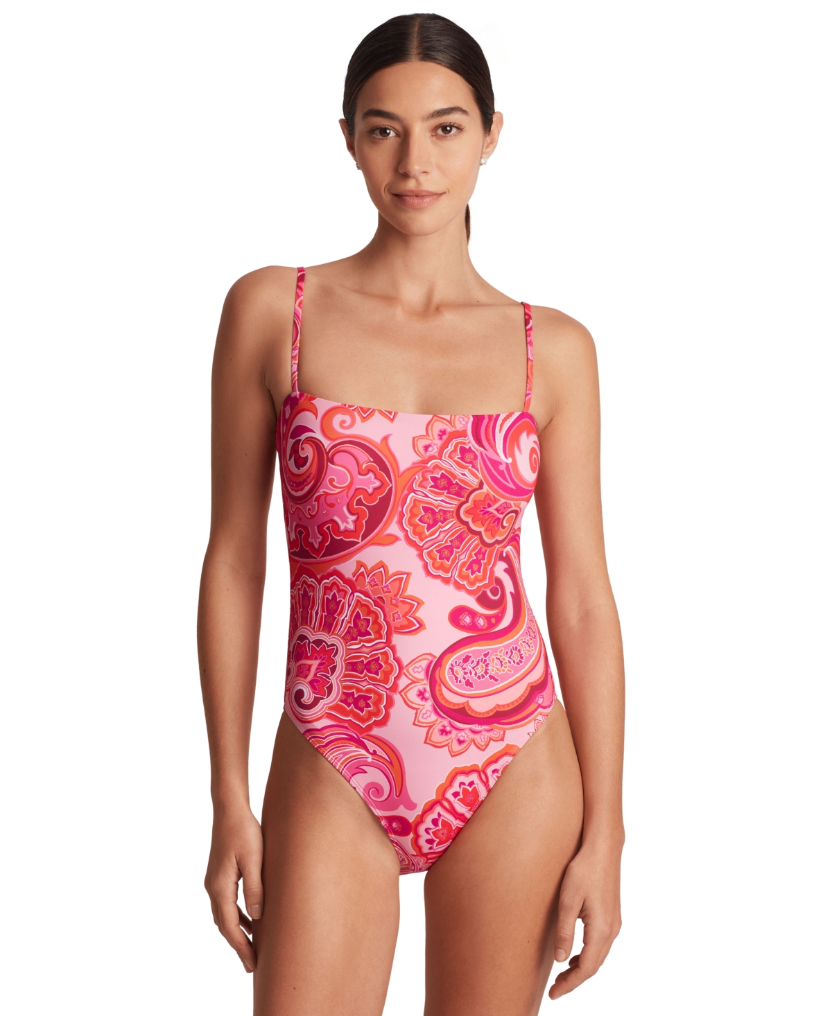 Women's Printed One-Piece Swimsuit - Provence Paisley