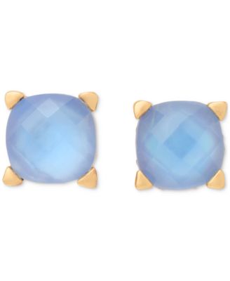 Gold-Tone Color Cubic Zirconia Stud Earrings