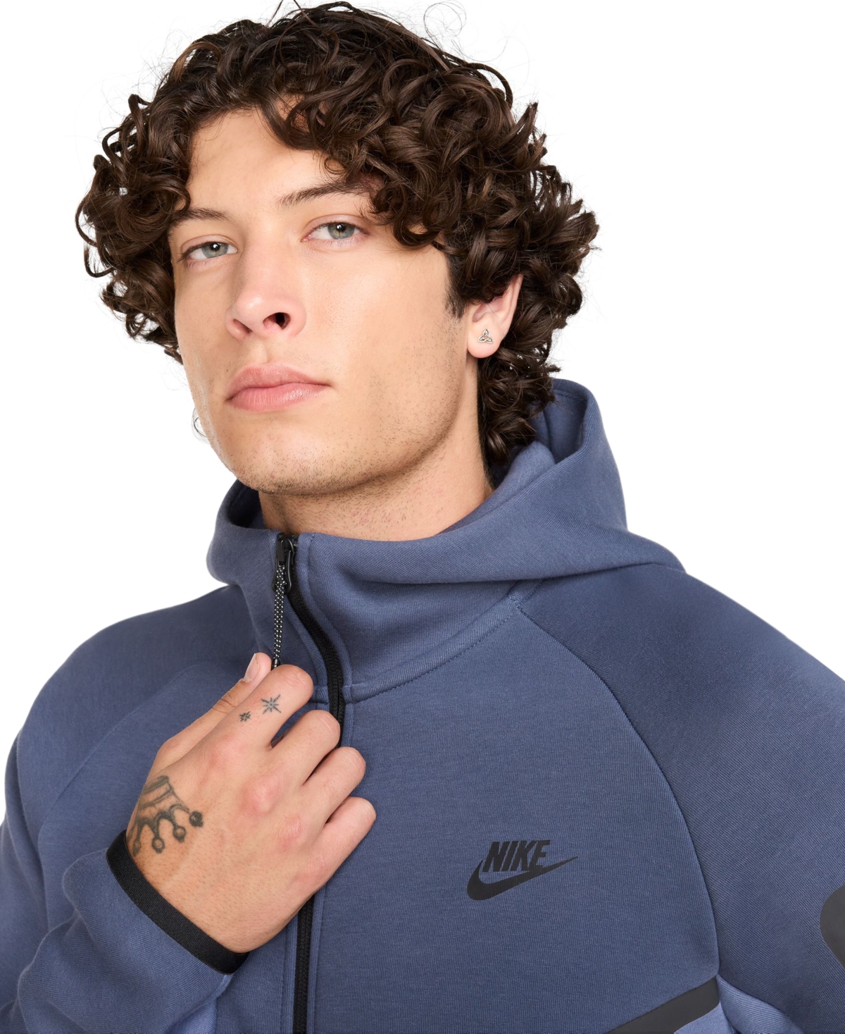 Nike Tech Windrunner Zip Hoodie In Purple
