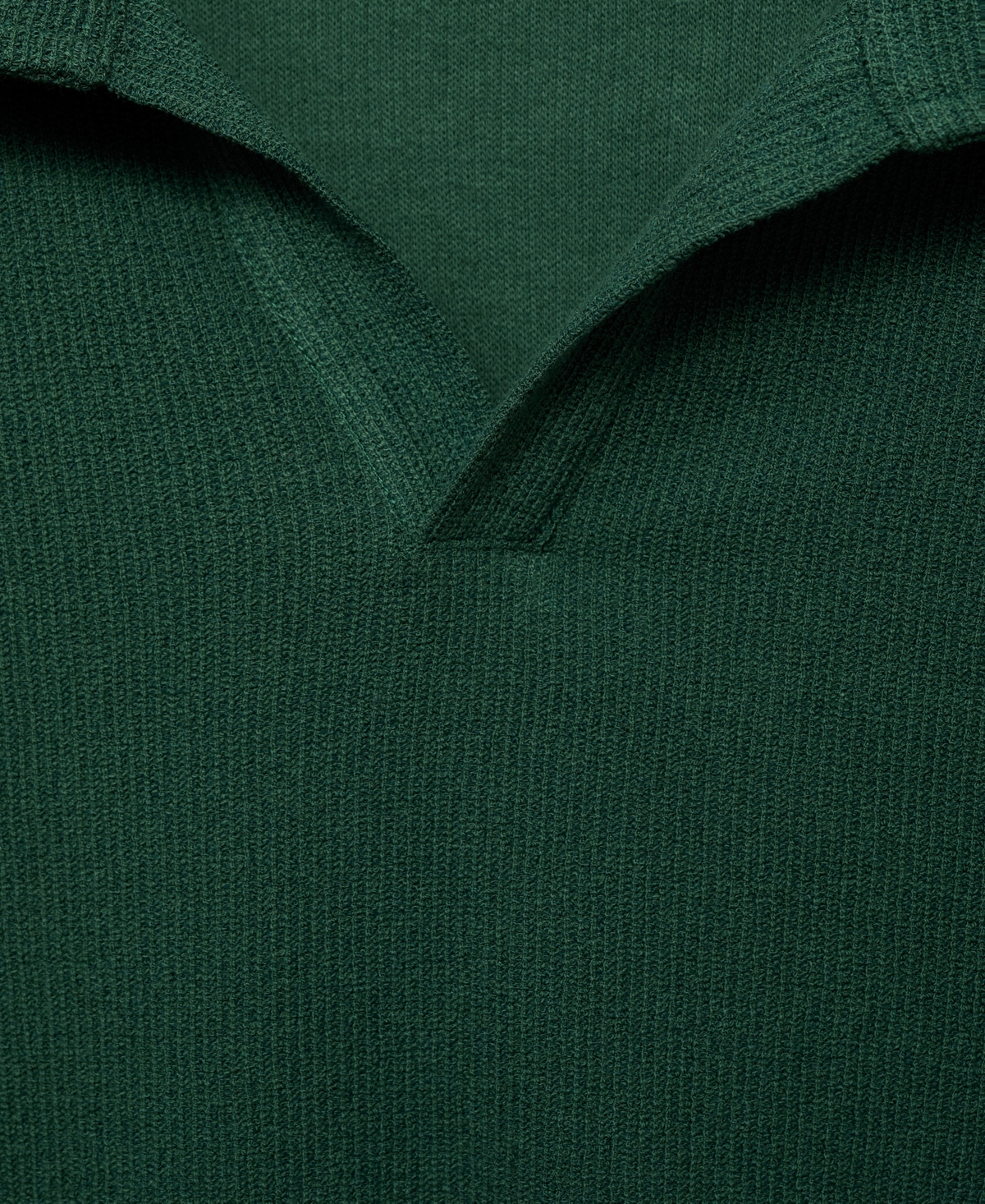 Mango Men's Cotton-blend Polo Shirt In Dark Green