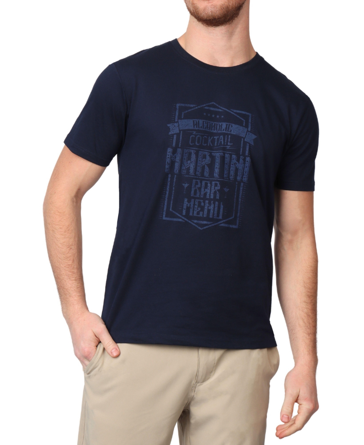 Men's Martini Vintage Graphic T-Shirt - True navy
