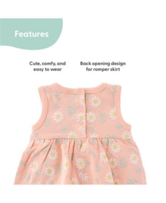 Baby Girls Rompers - 2 Pack, Daisy