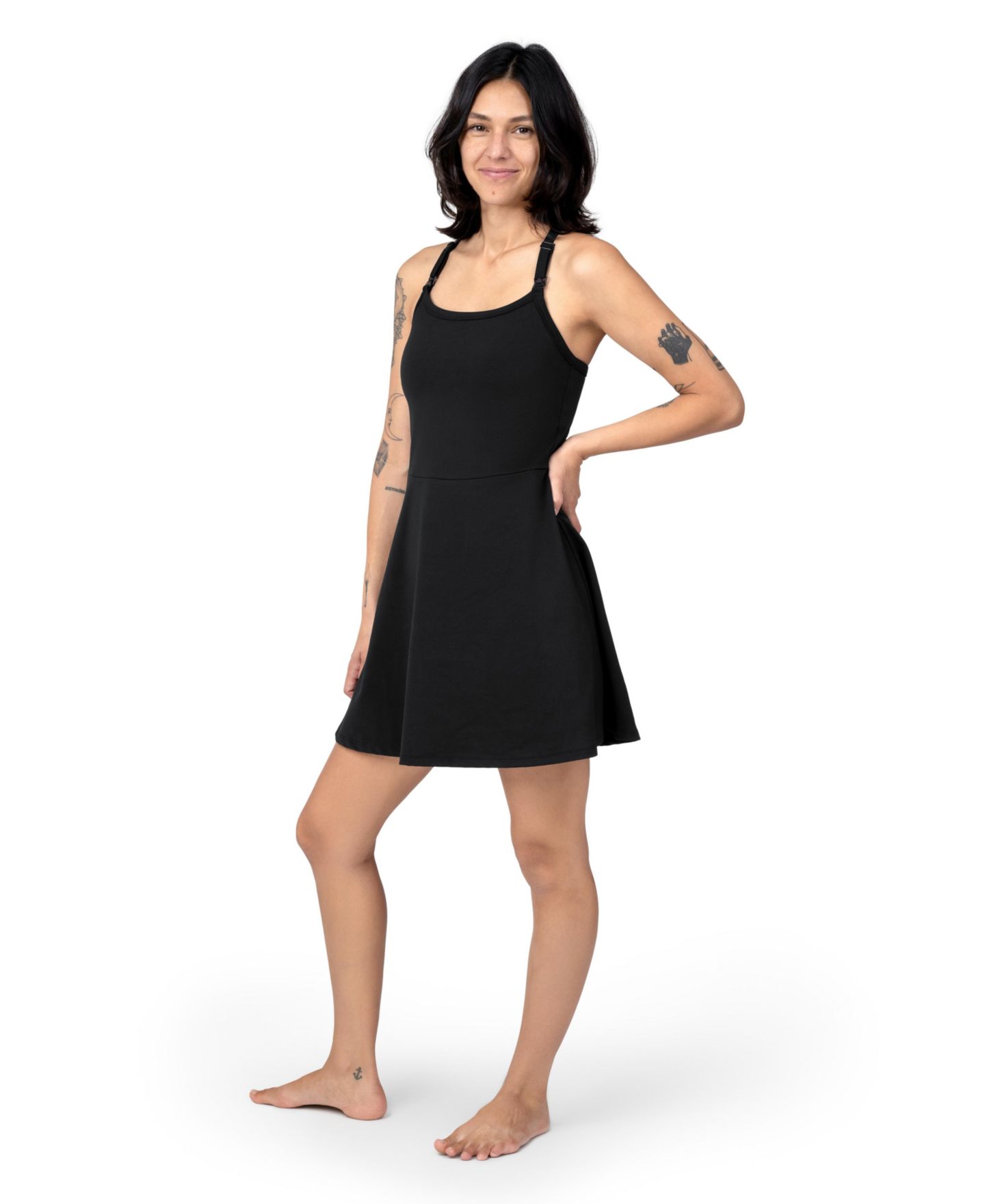 Женское платье Kindred Bravely Stevie Active Racerback Nursing, цвет: Чёрный — фото 1