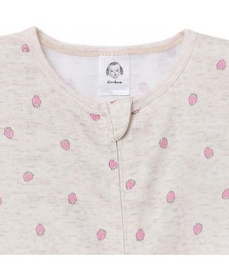 Toddler Girls Footless Pajamas with Reverse Zipper, 3-Pack