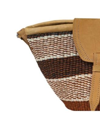 Life Lines Handmade Sisal Straw Crossbody Bag