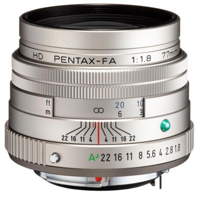 Pentax HD 77mmF1.8 Limited Silver Limited Medium telephoto Prime Lens, High-Performance HD Coating, Round Diaphragm (27890)