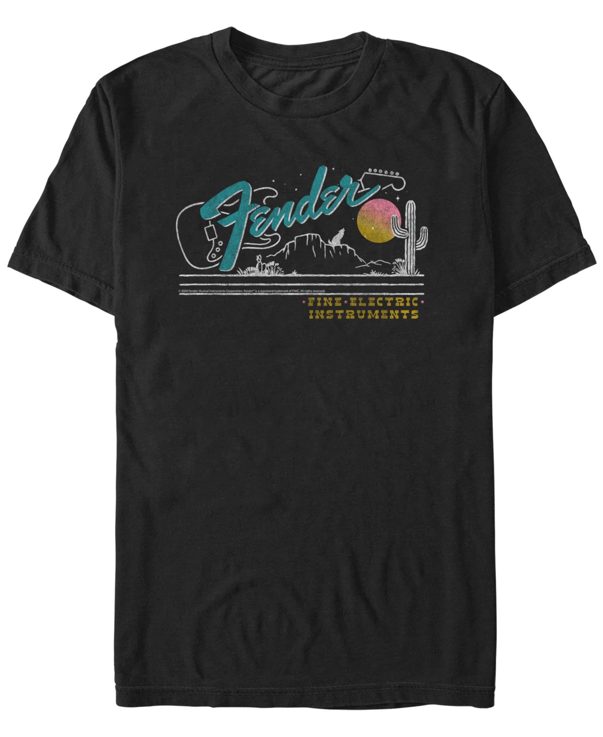 Men's Fender Desert Short Sleeve T-Shirt - Black