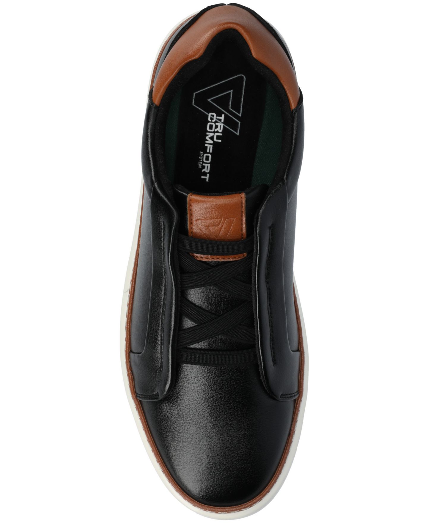 Мужские кроссовки Vance Co. Forbes Comfort Slip On Luxe Low Top Flexible, цвет: Чёрный — фото 4