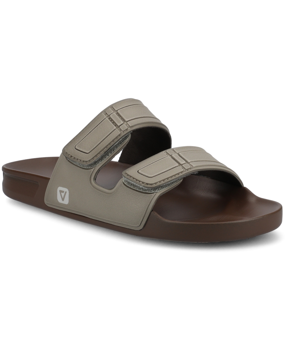 Men's Mario Comfort Adjustable Strap Slide On Sandals - Black