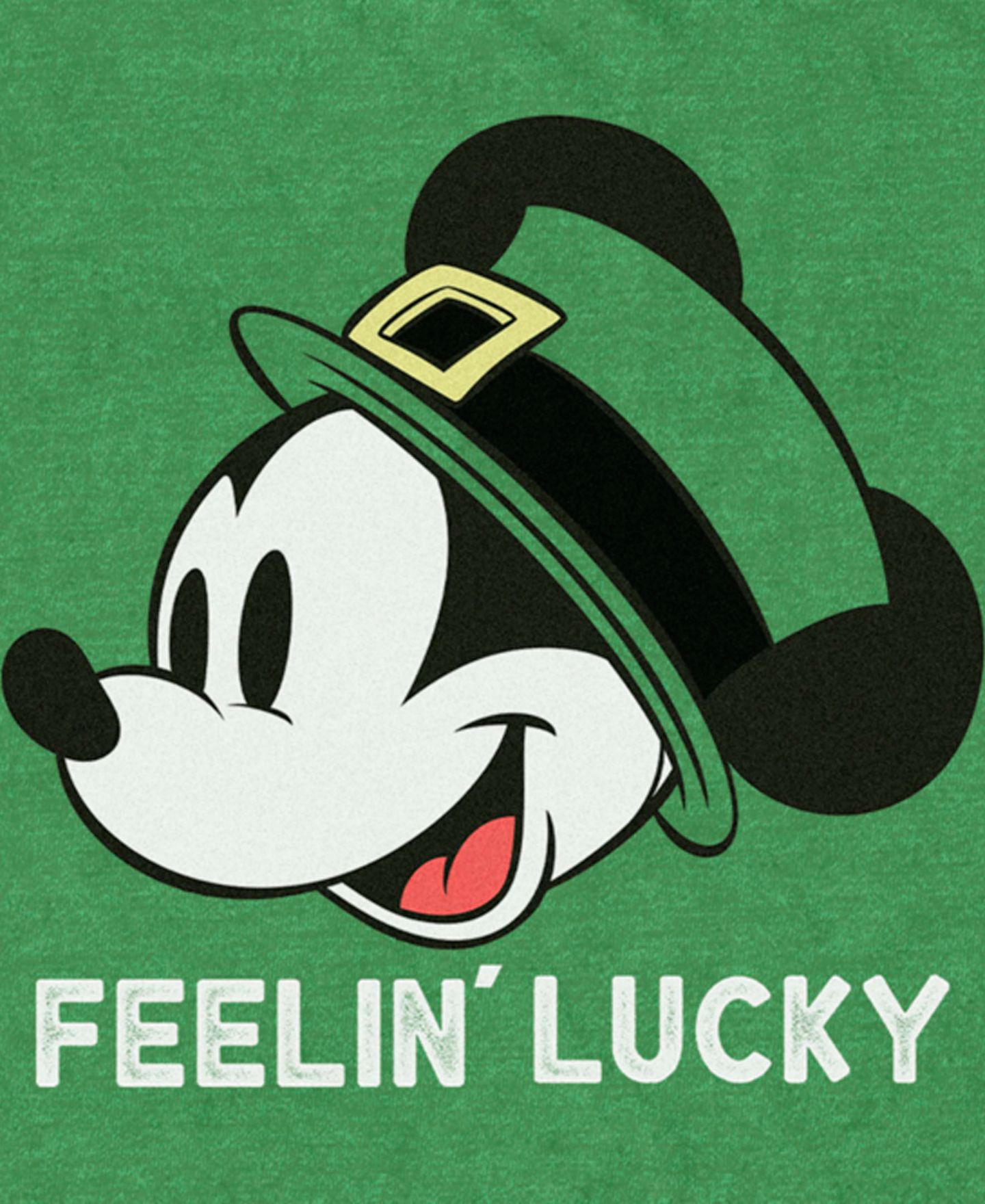 Мужская футболка Mickey Classic Dny Feelin Lucky Short Sleeve, цвет: Меланжевый — фото 3