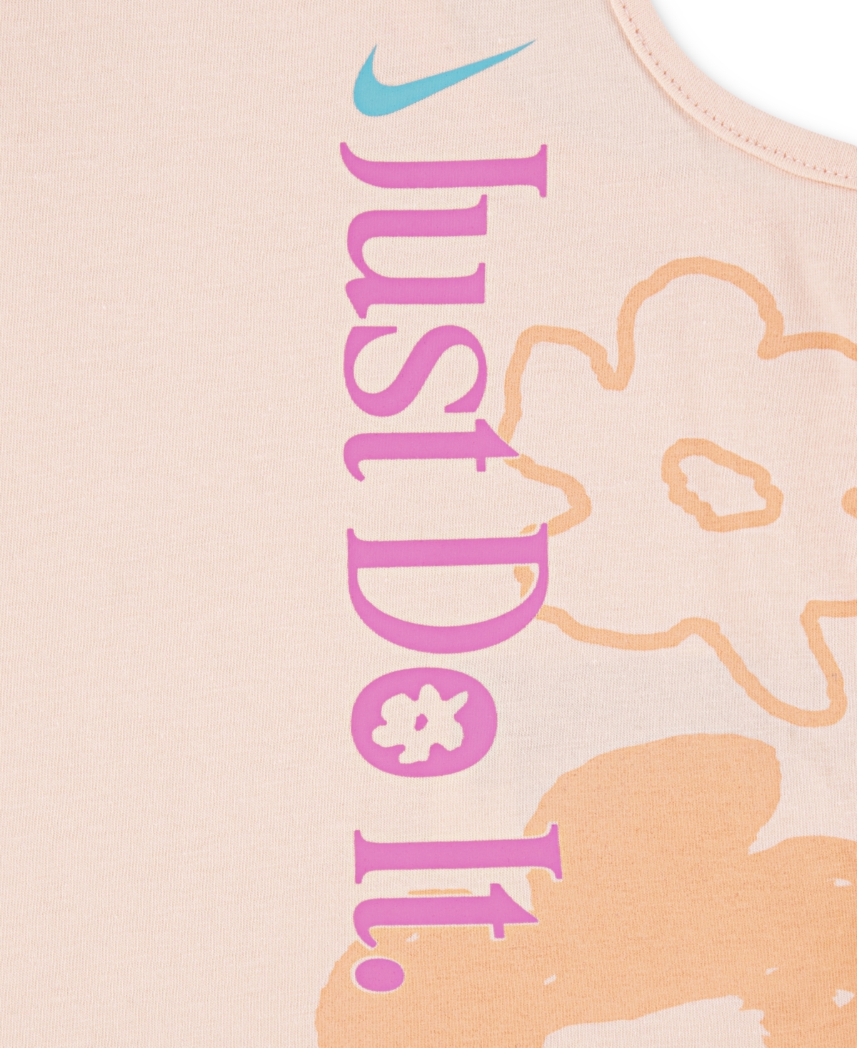 Nike Little Girls Wild Flower Tank And Shorts Set In Playful Pink