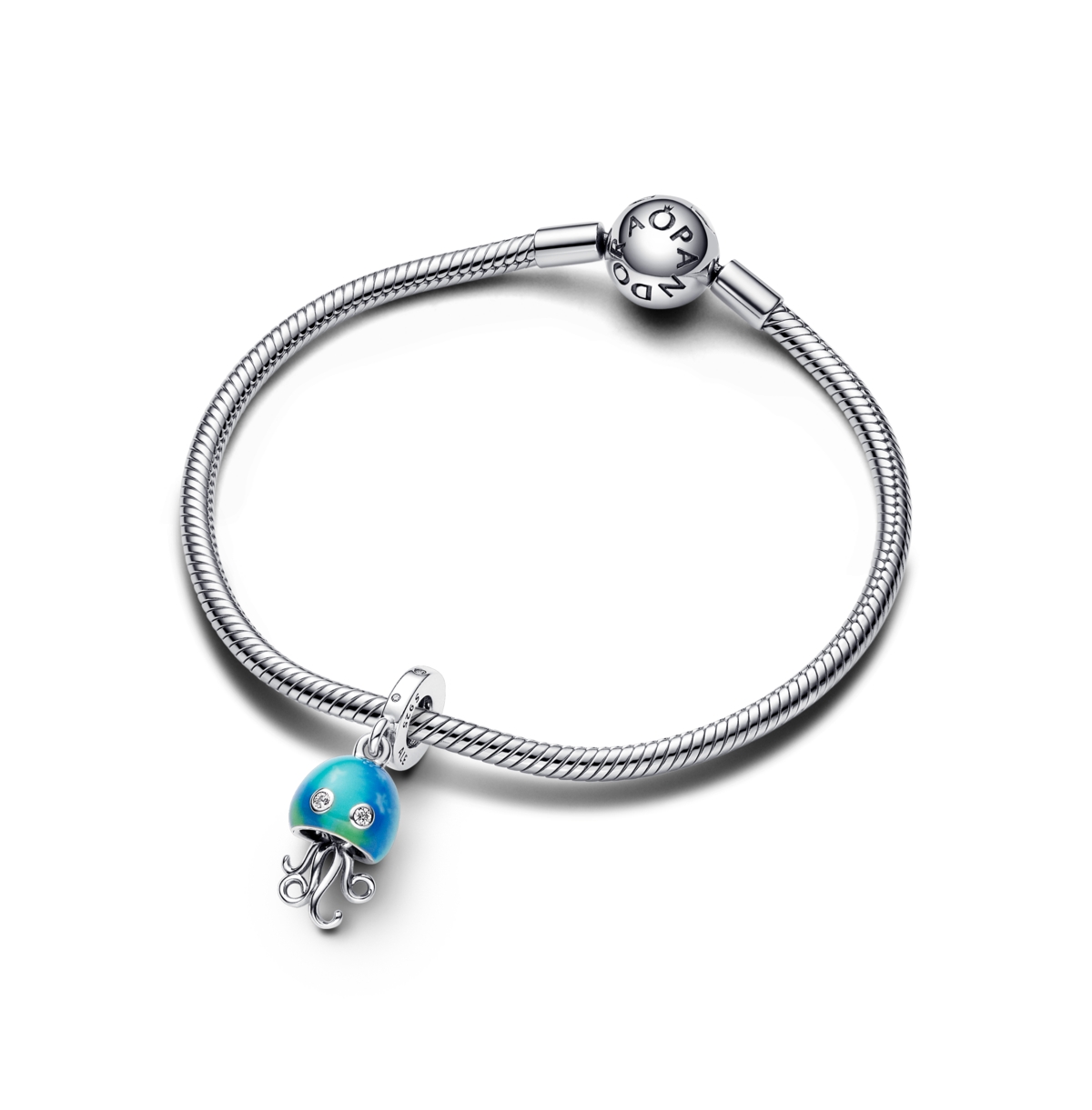 PANDORA STERLING SILVER COLOR-CHANGING JELLYFISH DANGLE CHARMS 