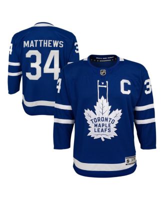 Outerstuff - Big Boys and Girls Auston Matthews Blue Toronto Maple Leaves Home Premier Player Jersey