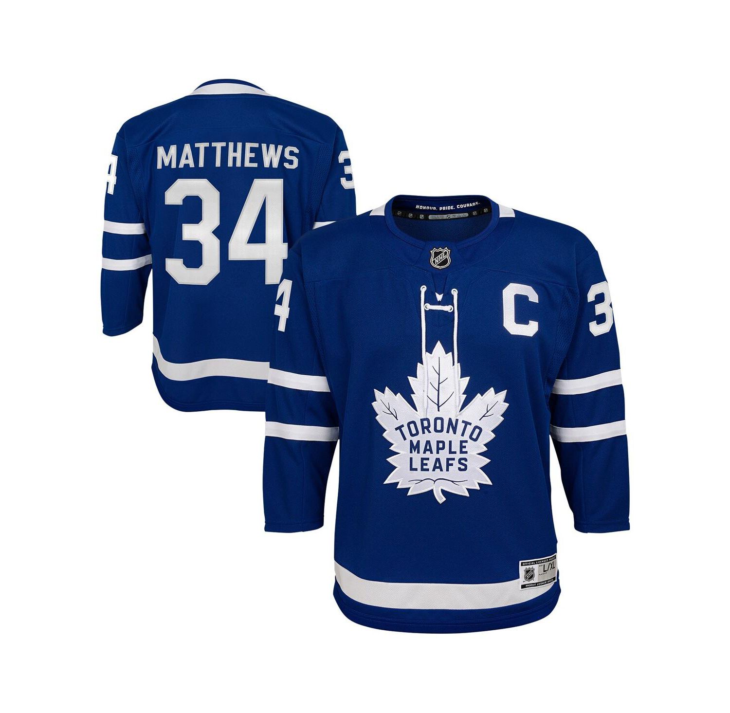 Big Boys and Girls Auston Matthews Blue Toronto Maple Leaves Home Premier Player Jersey