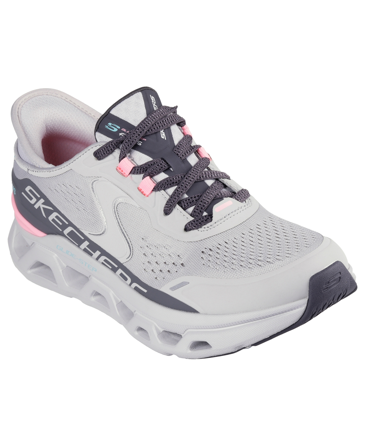Women's Slip-ins: Glide-Step Altus Athletic Walking Sneakers from Finish Line - Gray, Pink