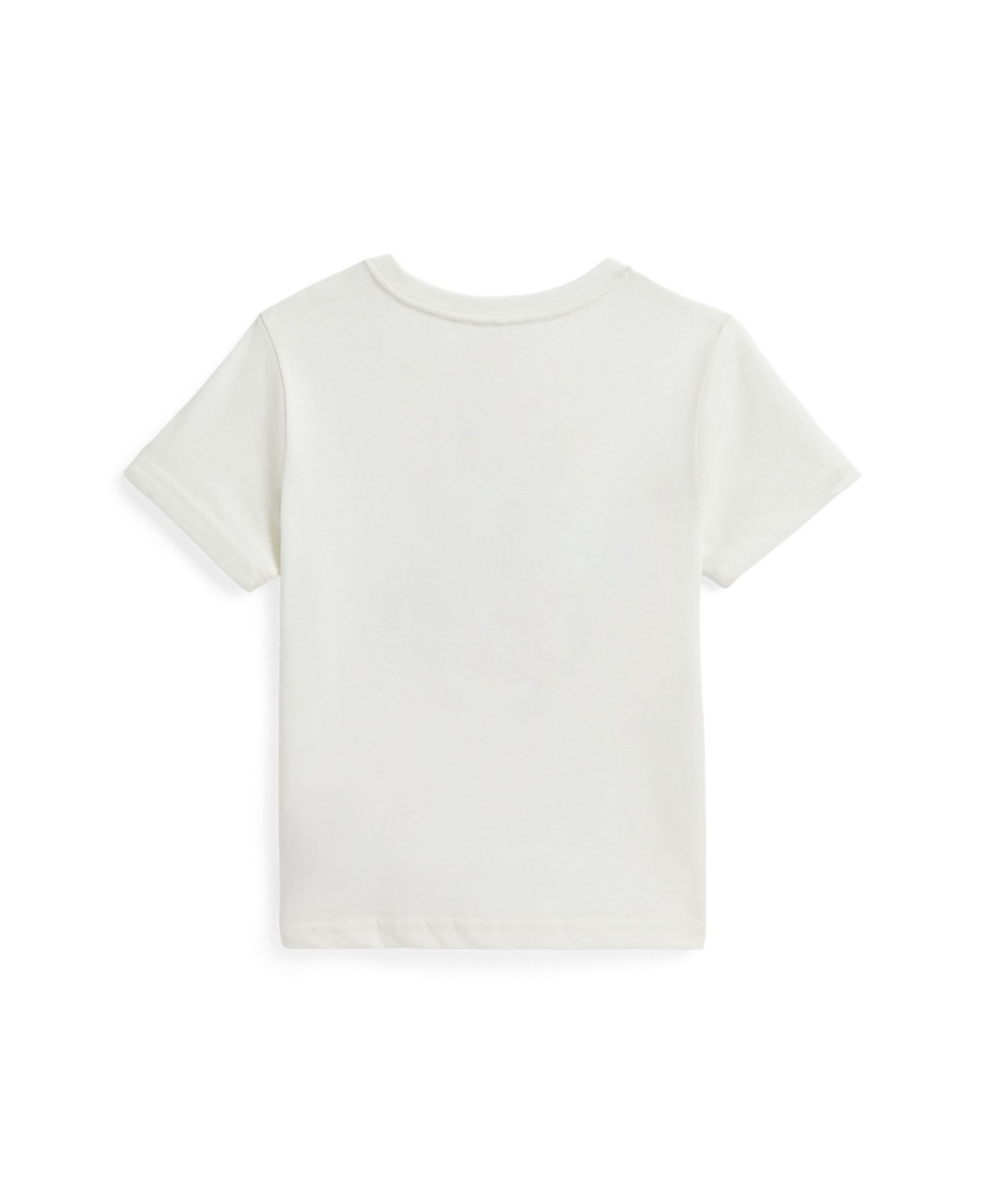 Polo Ralph Lauren Logo Cotton Jersey Tee In Deckwash White