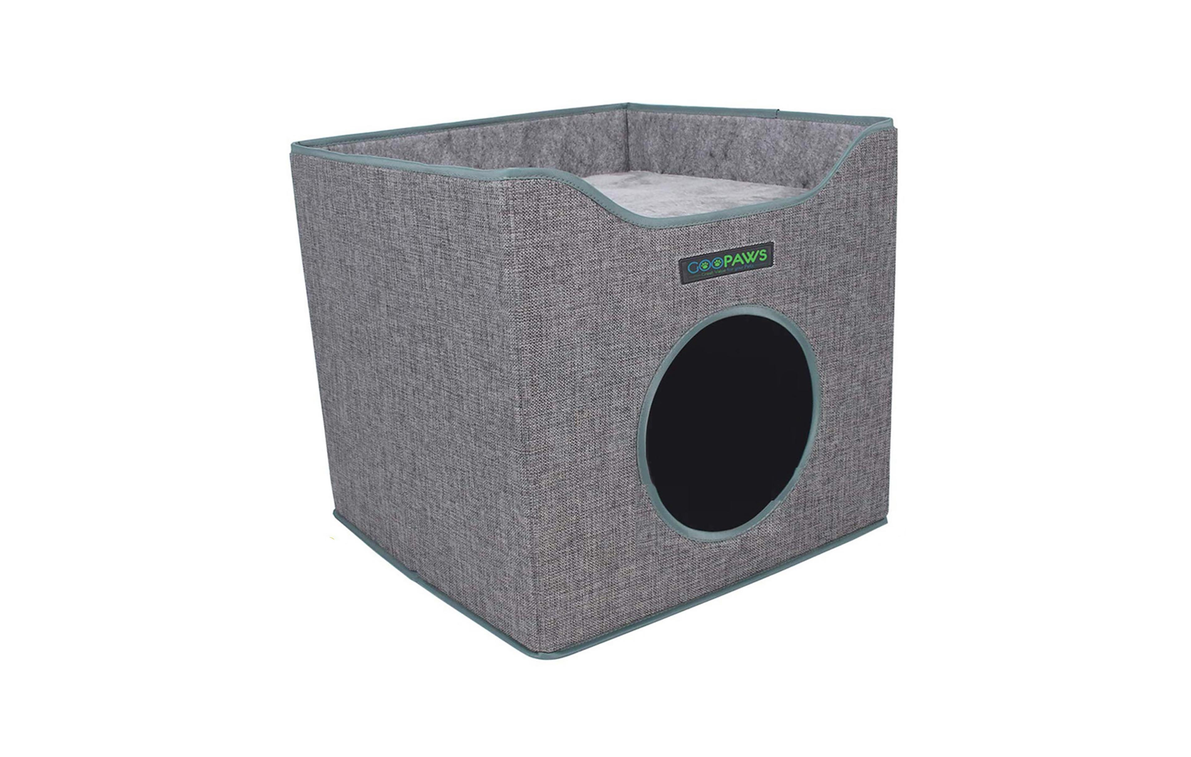 Foldable Cat Condo: Smoke Gray