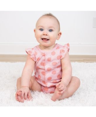 Baby Girls Rompers - 2 Pack, Navy Floral