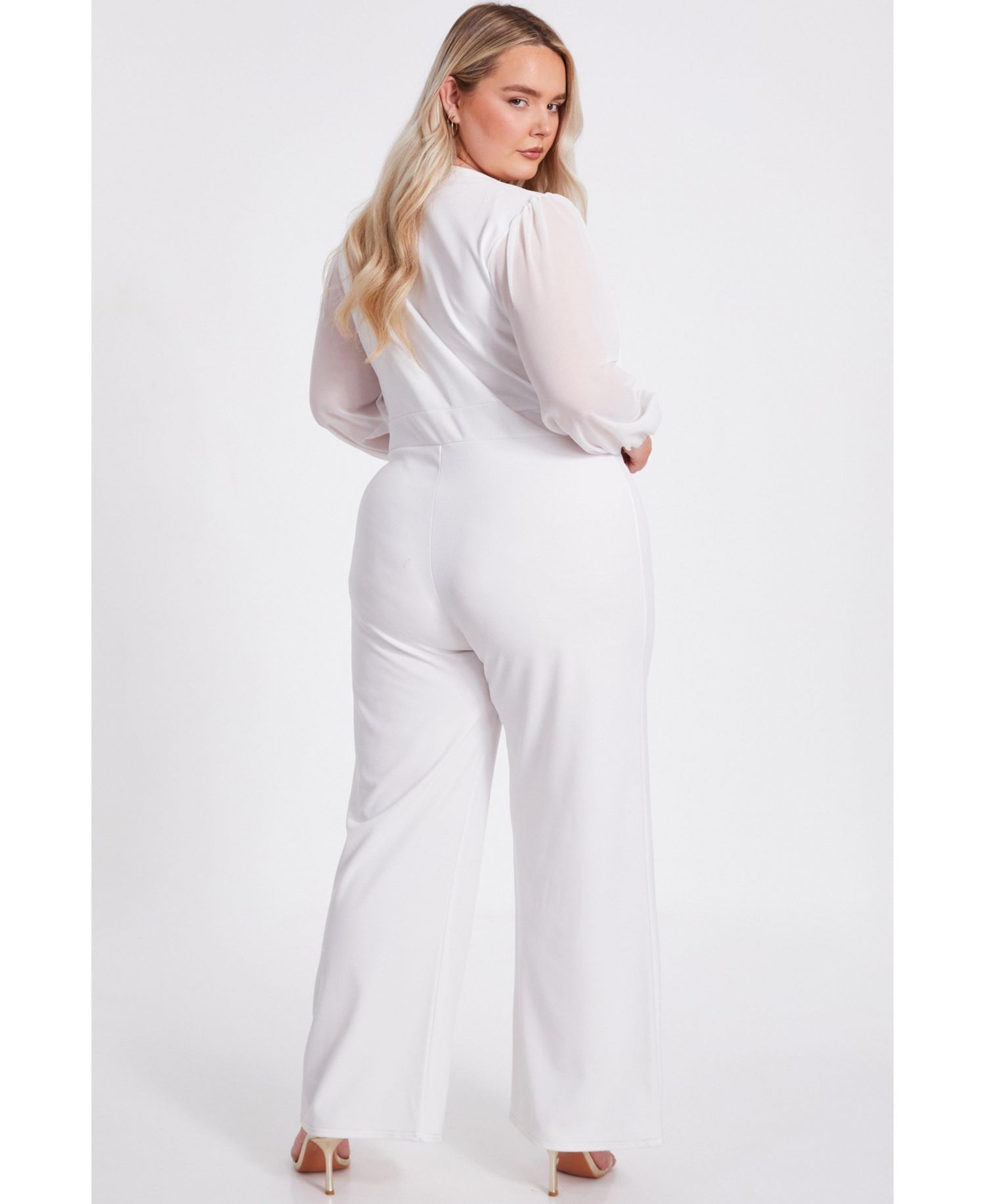 Women's Plus Size Wrap Buckle Jumpsuit