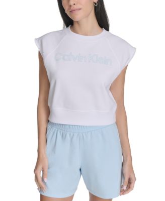 Calvin Klein - Women's Puff-Logo Cropped Top