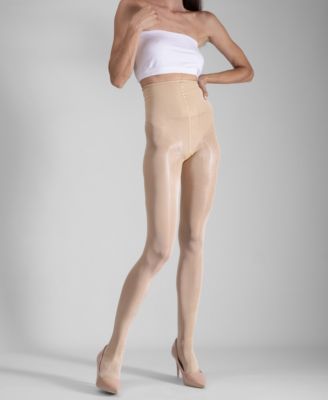 Women's Lustrous Silky Shiny 40 Denier Semi-Opaque High-Waist Pantyhose Tights SKU11003