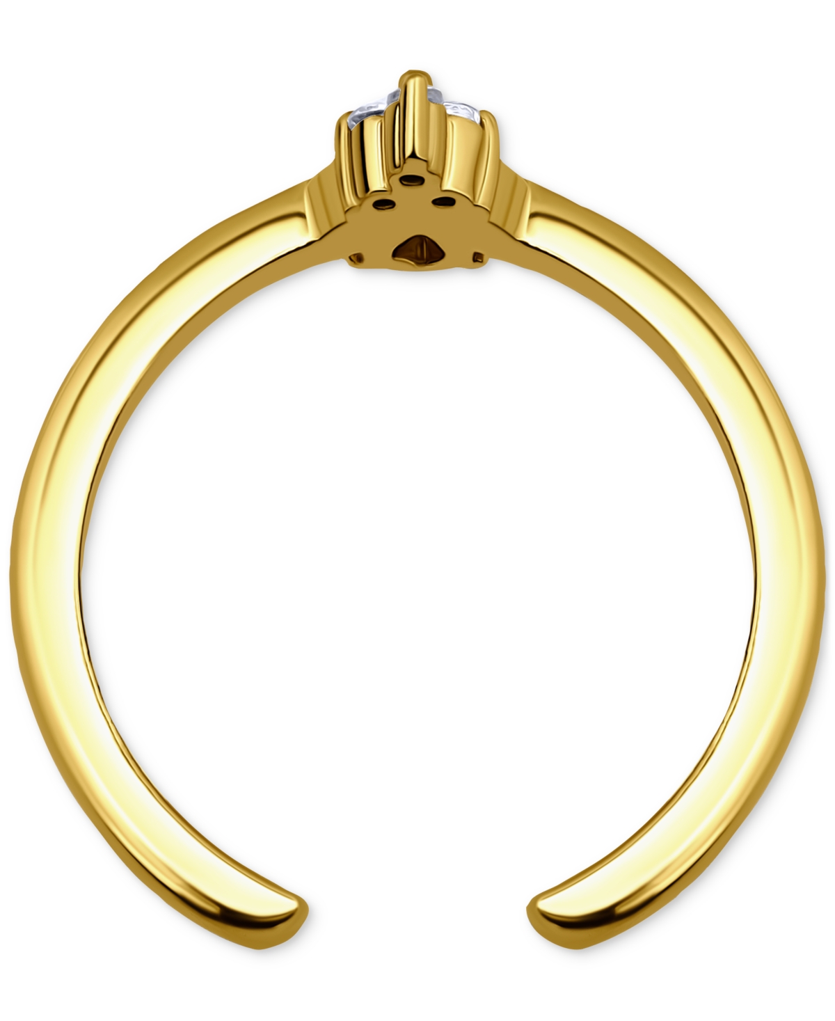 Giani Bernini Cubic Zirconia Cluster Toe Ring, Exclusively At Macy's In Gold