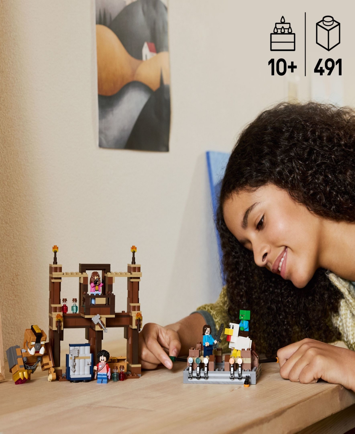 Lego Minecraft Building Set 21272, 491 Pieces In Multicolor