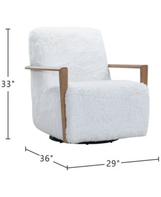 Glympton 29" Fabric Swivel Chair, Exclusively at Macy's
