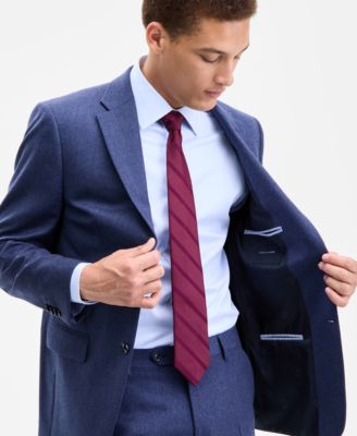 Men's Modern-Fit Pure Wool Suit Separate Jacket 